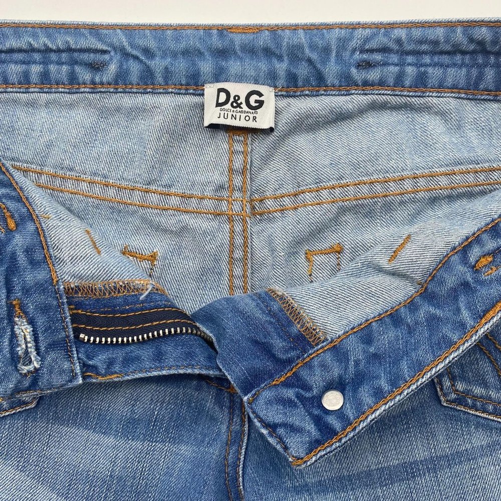 Dolce & Gabanna Blue Denim Jeans Women's Jr L - Picture 9 of 11